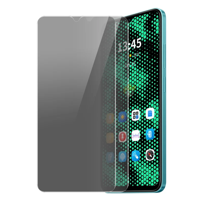 ENKAY HAT PRINCE 2Pcs For Oppo A17 4G Screen Protector 28-Degree Privacy Full Glue