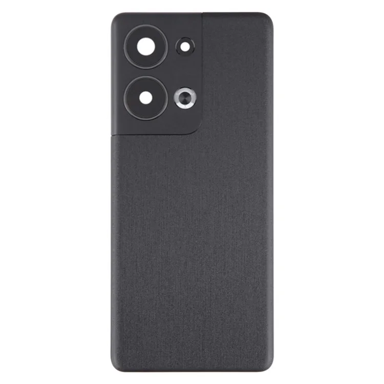 Para Oppo Reno9 Pro+ 5G Capa da Bateria Matte Back Rear Housing com Cobertura do Anel da Câmera Peças (Sem Logo) - Preto