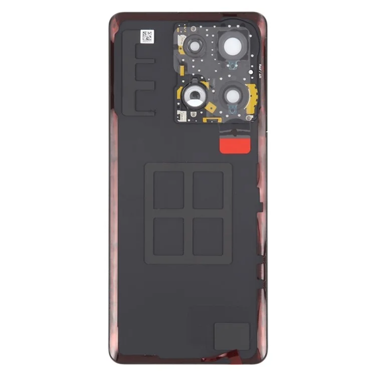 Para Oppo Reno9 Pro+ 5G Capa da Bateria Matte Back Rear Housing com Cobertura do Anel da Câmera Peças (Sem Logo) - Preto