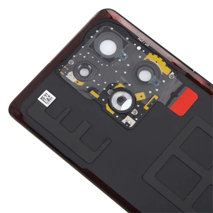 Para Oppo Reno9 Pro+ 5G Capa da Bateria Matte Back Rear Housing com Cobertura do Anel da Câmera Peças (Sem Logo) - Preto