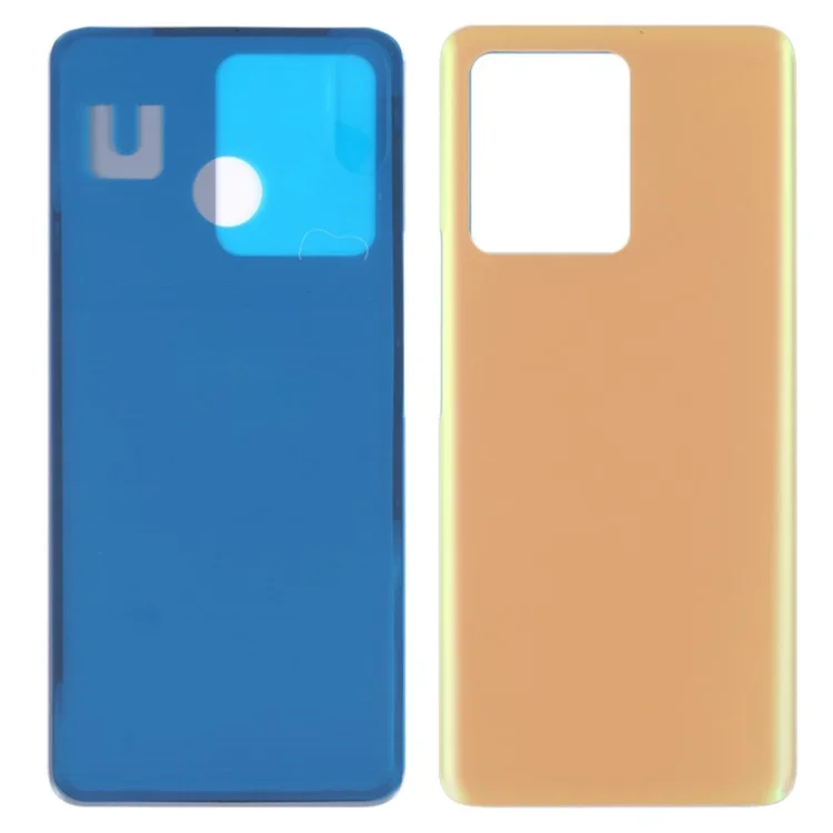 Para vivo S12 Pro / V23 Pro 5G Substituição da Capa da Bateria com Acabamento Fosco (Sem Logotipo) - Dourado