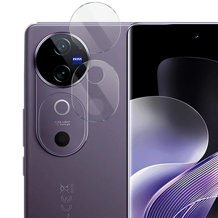 IMAK pour vivo V40 5G / V40 Pro 5G 1 Set Camera Lens Flim Verre Trempé Téléphone Arrière Lentille Film