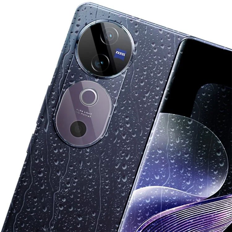IMAK pour vivo V40 5G / V40 Pro 5G 1 Set Camera Lens Flim Verre Trempé Téléphone Arrière Lentille Film