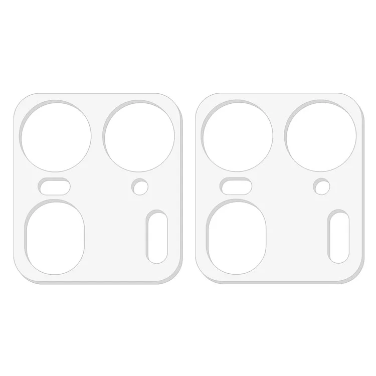 2 Peças para Motorola Edge 50 Ultra 5G / Moto X50 Ultra 5G Protetor de Lente de Câmera 3D Vidro Temperado