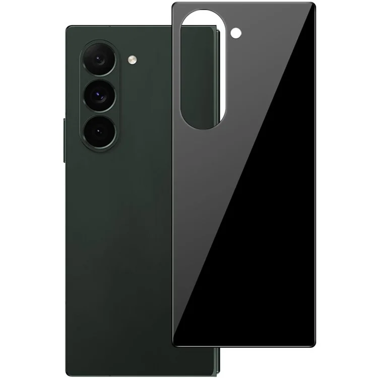 IMAK Für Samsung Galaxy Z Fold6 5G Smartphone Rückseite Cover Schutzfolie aus Gehärtetem Glas Schwarze Version