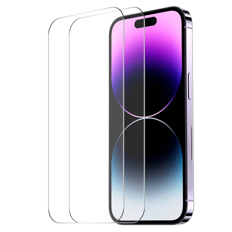 ENKAY HAT PRÍNCIPE 2 Pcs para iPhone 16 Pro Max Toque sensível Alto filme de vidro de alumínio-silício HD