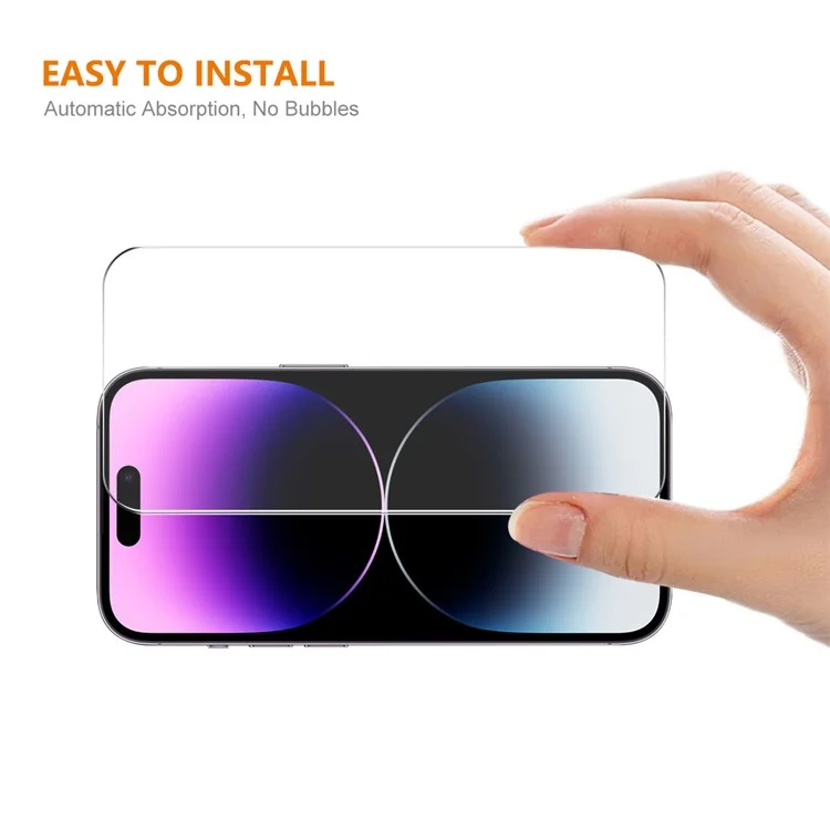 ENKAY HAT PRINCE 2Pcs For iPhone 16 Plus / 15 Plus Sensitive Touch High Aluminium-Silicon Glass HD Film