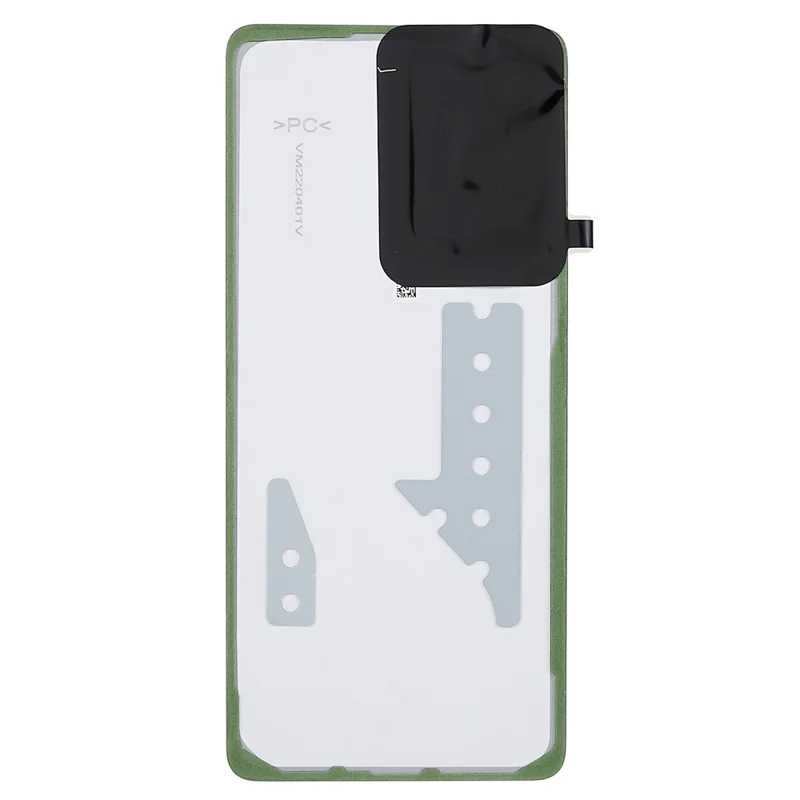 Pour Samsung Galaxy A73 5G A736 Boîtier de batterie avec autocollant adhésif + Couvercle de l'objectif de la caméra (sans logo) - Blanc