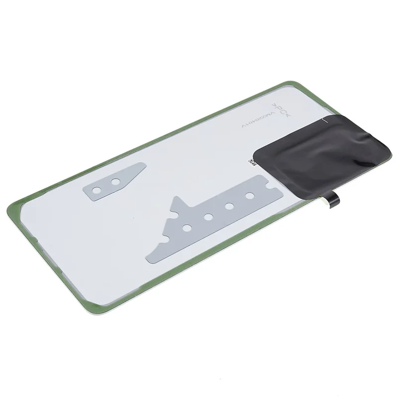 Pour Samsung Galaxy A73 5G A736 Boîtier de batterie avec autocollant adhésif + Couvercle de l'objectif de la caméra (sans logo) - Blanc