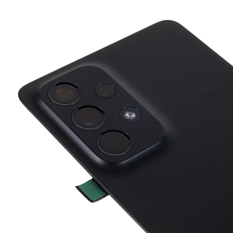 For Samsung Galaxy A53 5G A536 Battery Housing with Adhesive Sticker + Camera Lens Cover (Without Logo) - Black