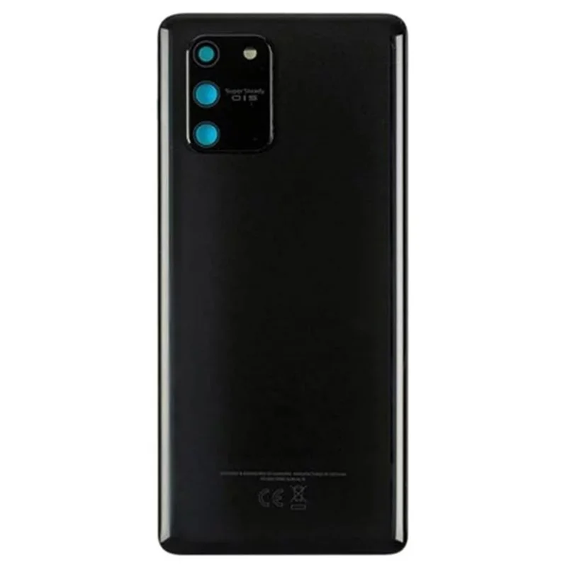For Samsung Galaxy S10 Lite 4G G770 Battery Housing with Adhesive Sticker+Camera Lens Cover - Black