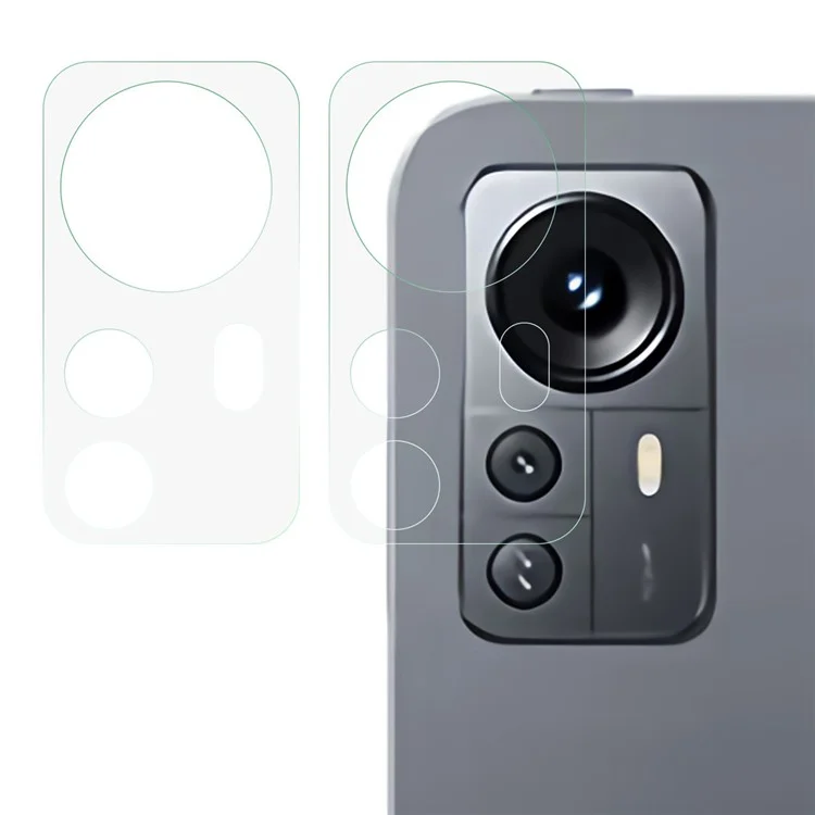Für Xiaomi Pad 5 Pro 12.4 (2022) 2pcs / Präzise Cutout -kamera -objektivschutz Einstellen 3D -bogenkante HD Tempered Glass Lens Film