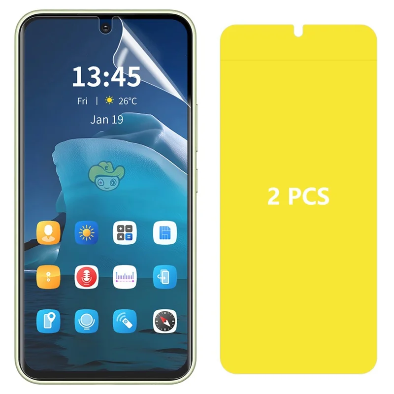 ENKAY HAT PRINCE Hydrogel Film 2Pcs For Honor Play6T Pro Full Screen Protector Scratch Protection