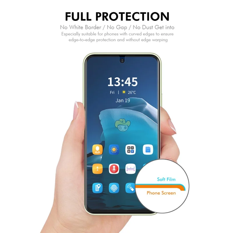 ENKAY HAT PRINCE Hydrogel Film 2Pcs For Honor Play6T Pro Full Screen Protector Scratch Protection