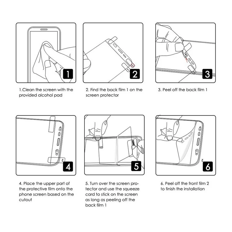 ENKAY HAT PRINCE Pour Motorola Moto G62 5G Hydrogel Film Protecteur d'écran Anti-rayures