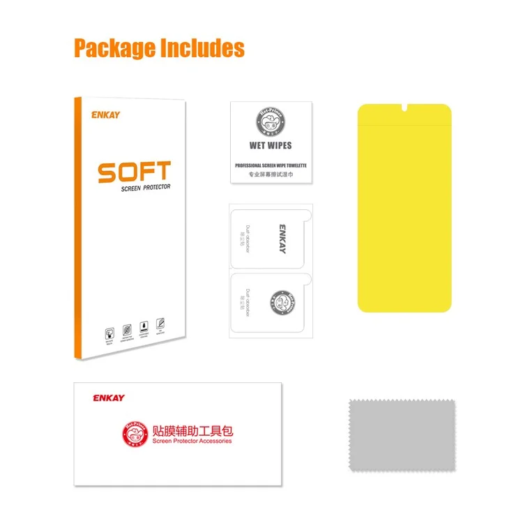 ENKAY HAT PRINCE Pour Motorola Moto G62 5G Hydrogel Film Protecteur d'écran Anti-rayures