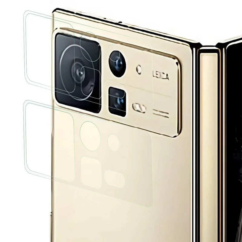 Per Xiaomi Mix Fold 2 5G 2pcs / Imposta HD Accurate Cutut Camera Protector Protector 3D Filmo Temped Glass Film Temped Glass Film