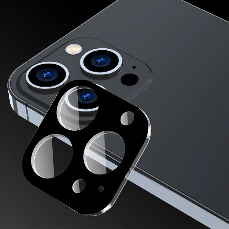 ENKAY HAT PRINCE 2Pcs for iPhone 16 Pro / 16 Pro Max Camera Lens Protector Full Cover Silk Printing Tempered Glass Film