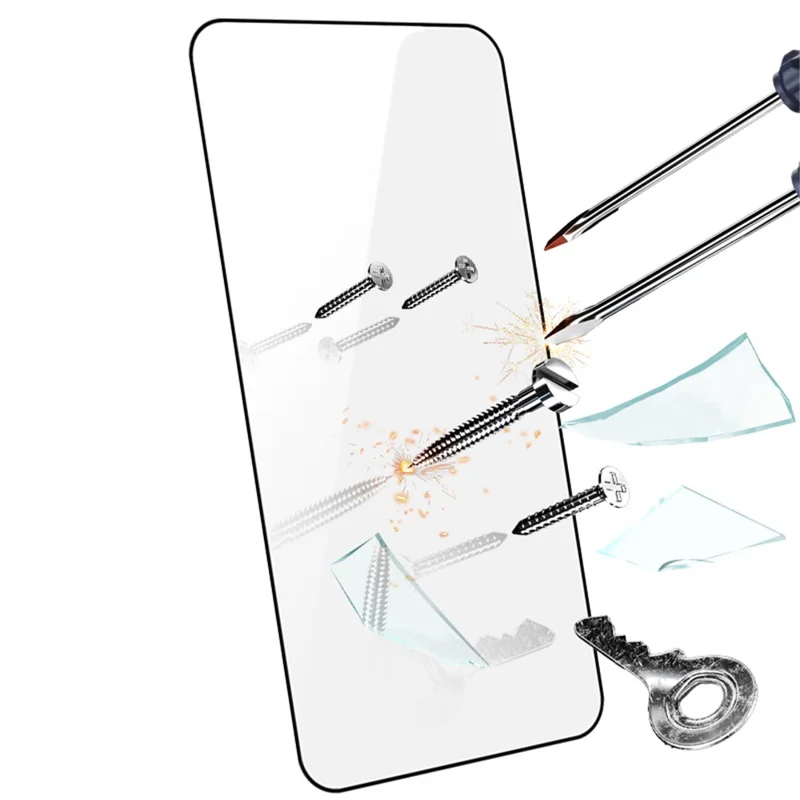 RURIHAI voor iPhone 16 Pro Max High Aluminum-Silicon Glass Screen Protector Volledige Dekking