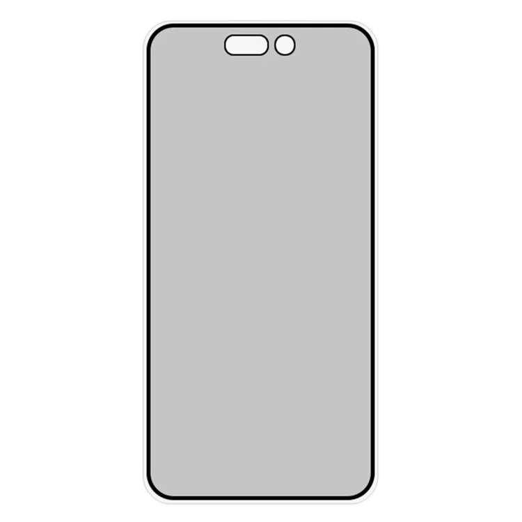 RURIHAI For iPhone 16 Pro Anti-Peep Screen Protector High Aluminum-Silicon Glass Full Cover