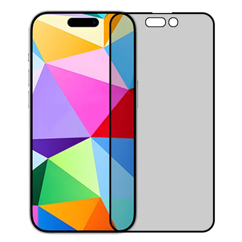 RURIHAI For iPhone 16 Plus Anti-Spy High Aluminum-Silicon Glass Full Screen Protector