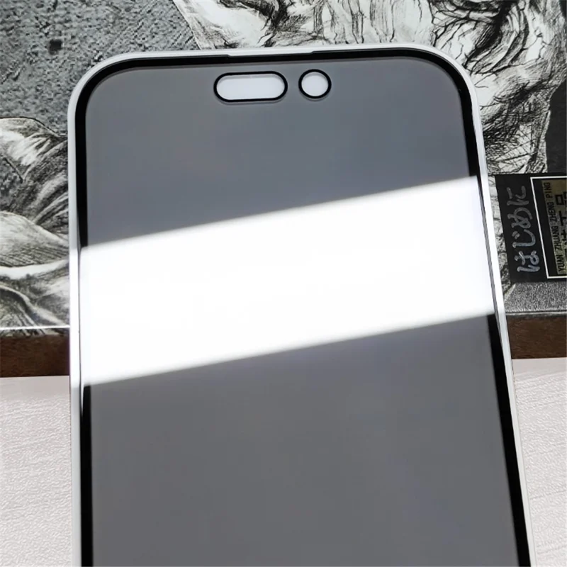 RURIHAI For iPhone 16 Plus Anti-Spy High Aluminum-Silicon Glass Full Screen Protector