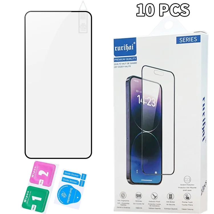 RURIHAI 10Pcs For OnePlus Nord CE4 Lite 5G / Oppo K12x 5G (China) Screen Protector Secondary Hardening 0.26mm