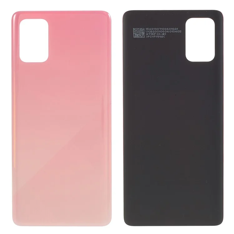 For Samsung Galaxy A71 4G SM-A715 Back Battery Housing Cover Replacement Part (Without Logo) - Pink