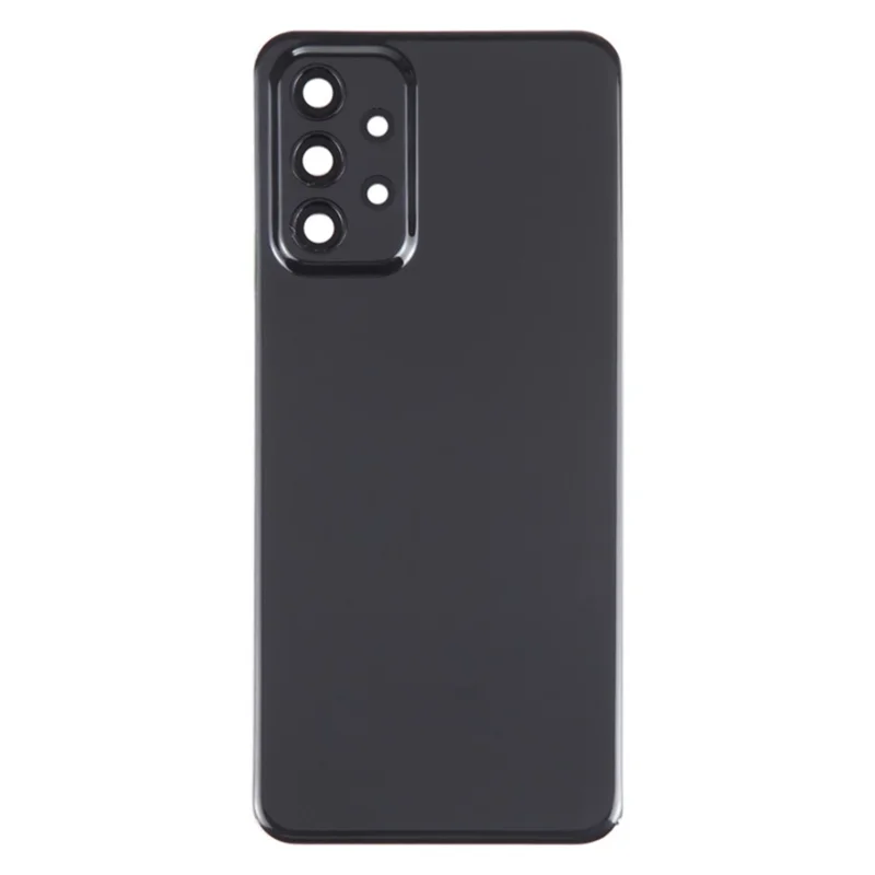 For Samsung Galaxy A23 4G A235 Battery Housing with Adhesive Sticker+Camera Lens Cover - Black