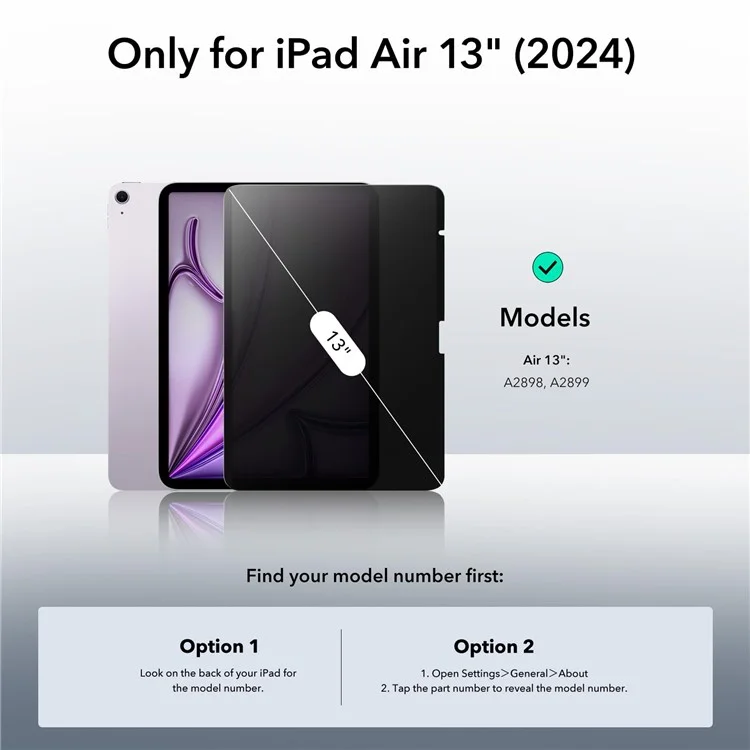 ESR For iPad Air 13 (2025) / (2024) Privacy Screen Protector Magnetic Removable Anti Glare Film