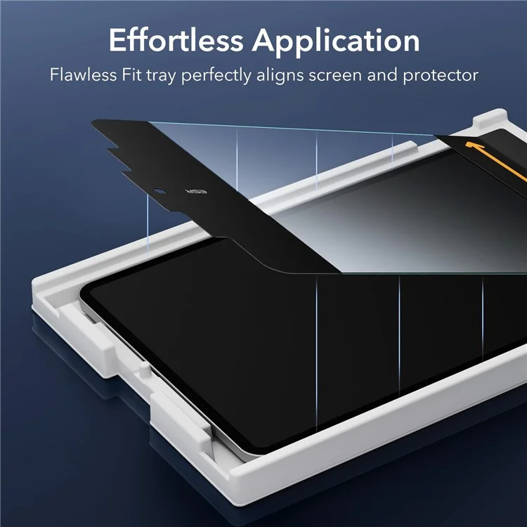 ESR 2Pcs for iPad Pro 12.9 (2018) / (2020) / (2021) / (2022) Screen Protector Tempered Glass Film with Alignment Tray