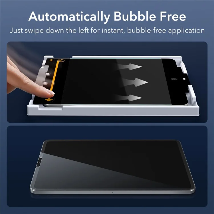 ESR 2Pcs for iPad Pro 12.9 (2018) / (2020) / (2021) / (2022) Screen Protector Tempered Glass Film with Alignment Tray