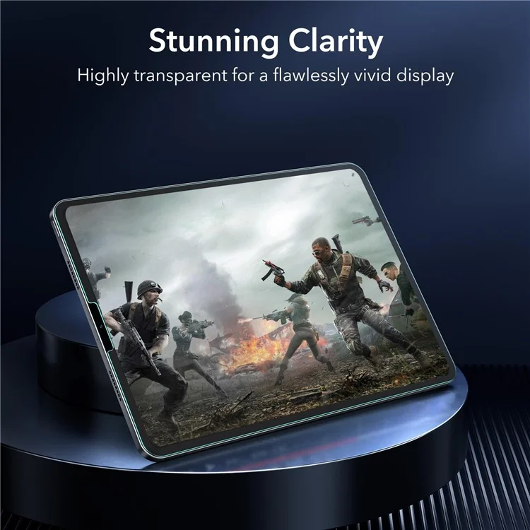 ESR 2Pcs for iPad Pro 12.9 (2018) / (2020) / (2021) / (2022) Screen Protector Tempered Glass Film with Alignment Tray