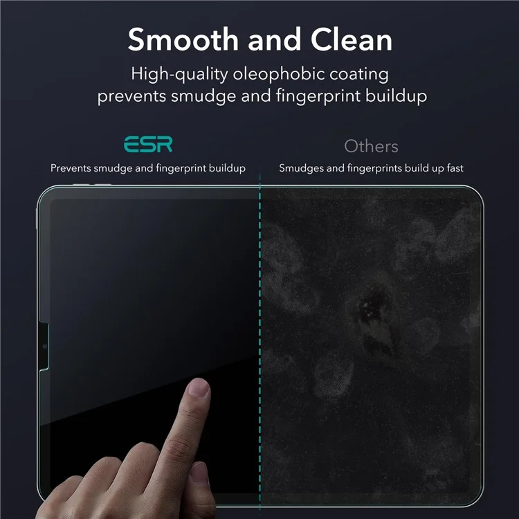 ESR 2Pcs for iPad Pro 12.9 (2018) / (2020) / (2021) / (2022) Screen Protector Tempered Glass Film with Alignment Tray