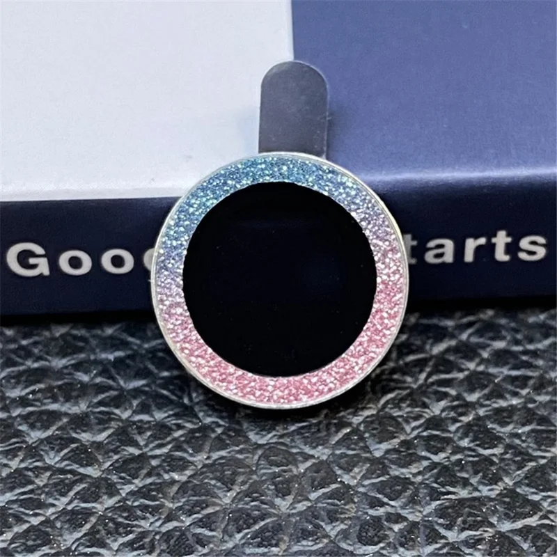 For iPhone 11 6.1 inch 2Pcs / Set Tempered Glass Camera Lens Protector Fine Glitter Powder Design Lens Protective Film - Colorful