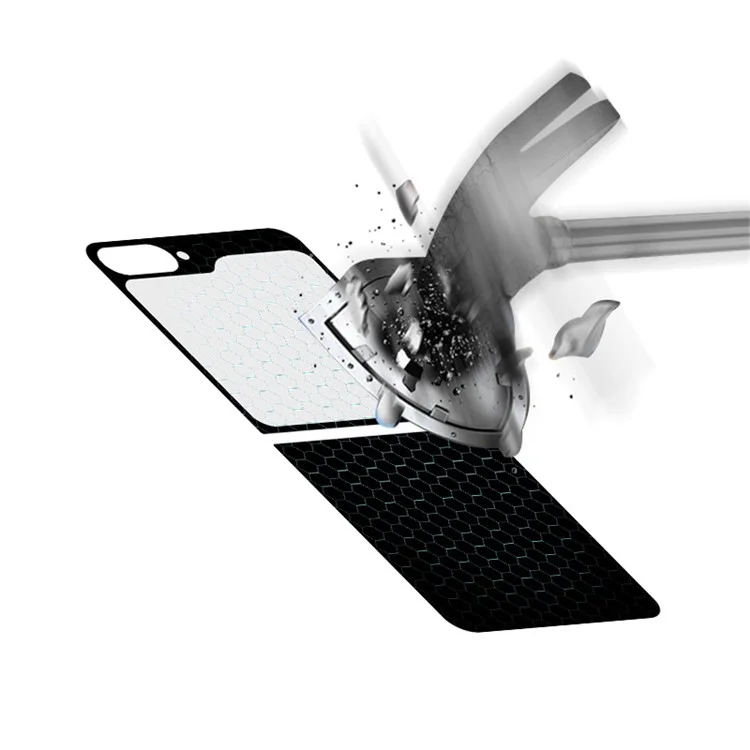 RURIHAI 10 Sets per Samsung Galaxy Z Flip6 5G Rear Full Screen Protector Back Cover Film Full Glue