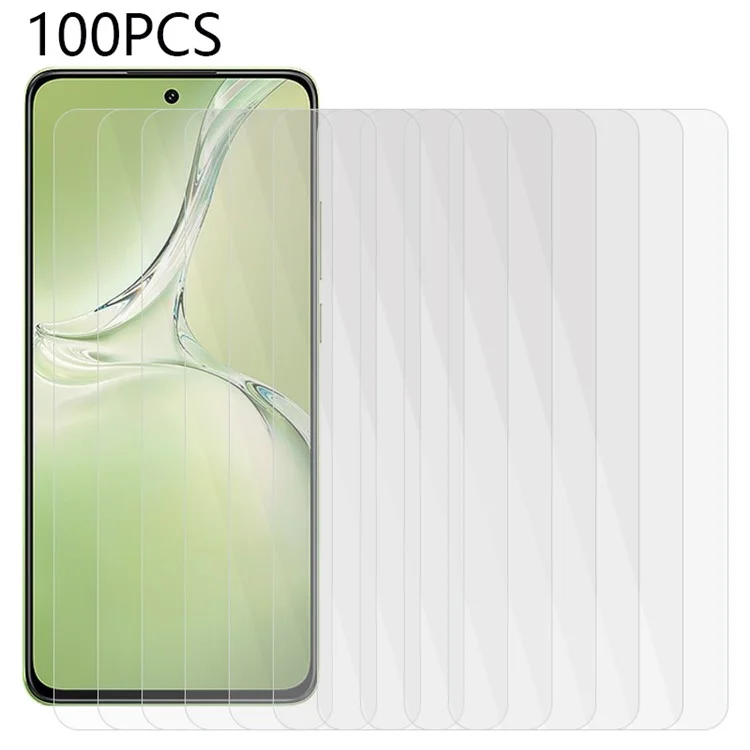Vorteilspaket 100 Stück für OnePlus Nord CE4 Lite 5G / Oppo K12x 5G (China) Gehärtetes Glas Bildschirmschutz HD Klar