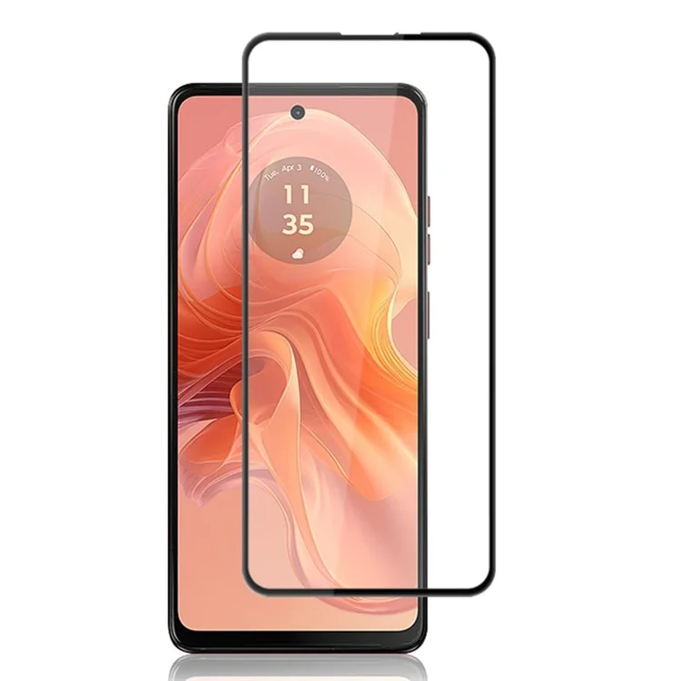 AMORUS Tempered Glass Film per Motorola Moto E14 4G / G04 4G / G04s 4G / G24 4G / G24 Power Protezione dello Schermo - Nero