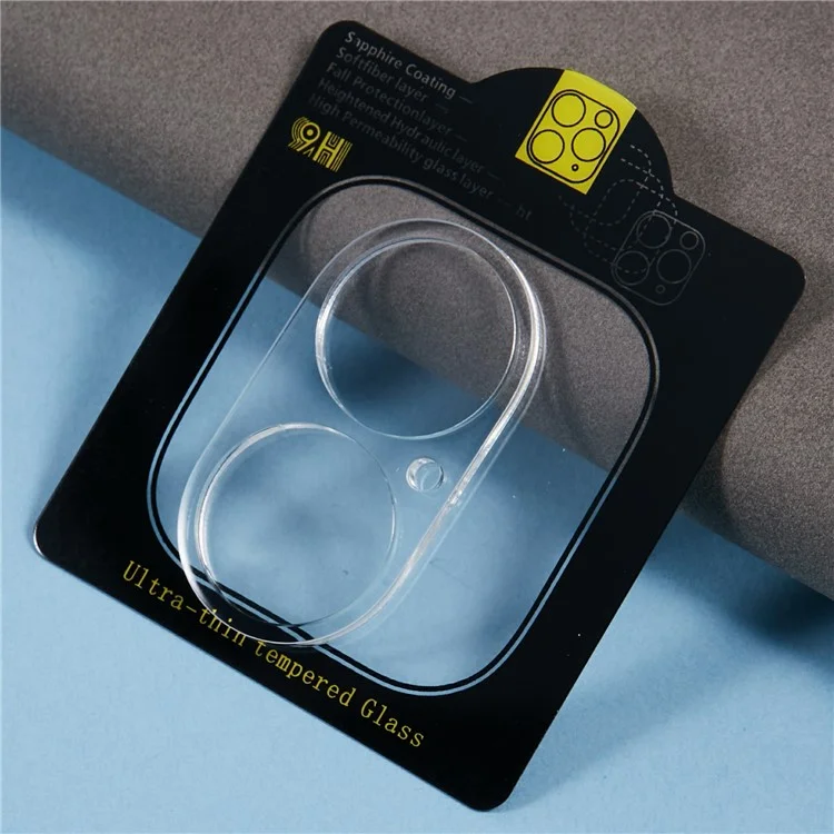 Funda de teléfono de TPU+Acrílico para iPhone 16 Plus con impresión de seda Película protectora de pantalla de vidrio templado+Película de lente clara