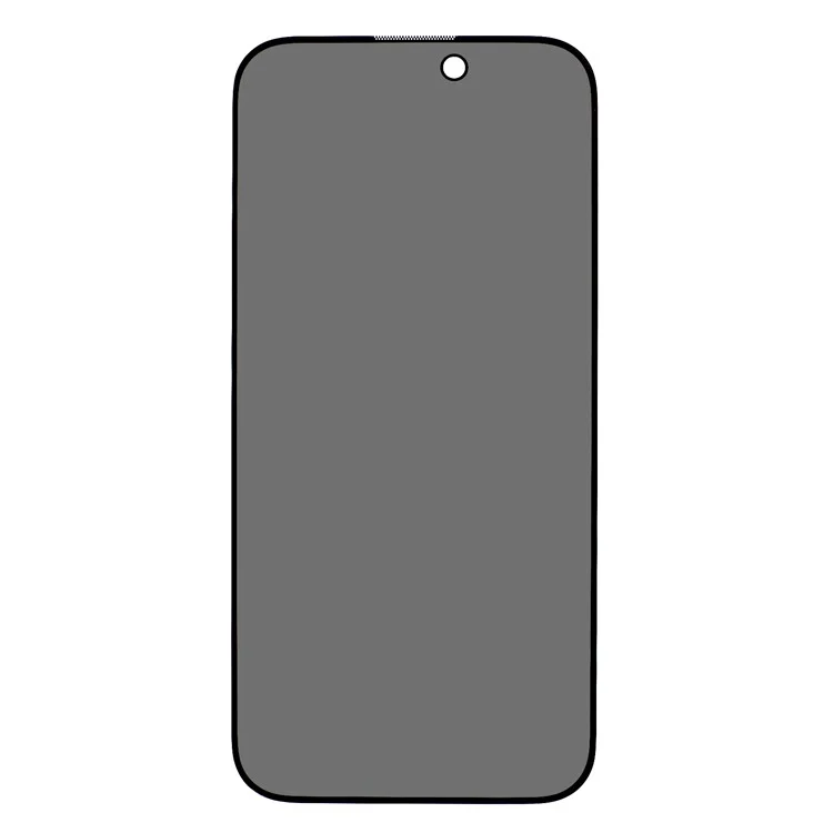 Для iPhone 16 Full Glue Screen Protector Anti-Spy Tempered Glass Screen Film with Anti-Dust Net