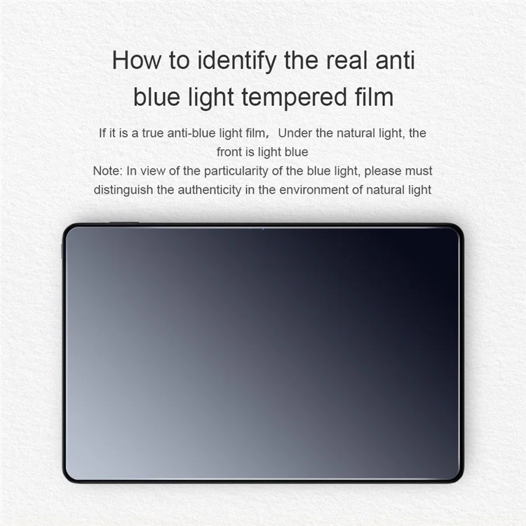 NILLKIN V+ Series for Xiaomi Pad 5 Pro 12.4 (2022) 0.33mm HD Anti-wear Full Coverage Anti Blue Light Eye Protection AGC Tempered Glass Screen Protector Film