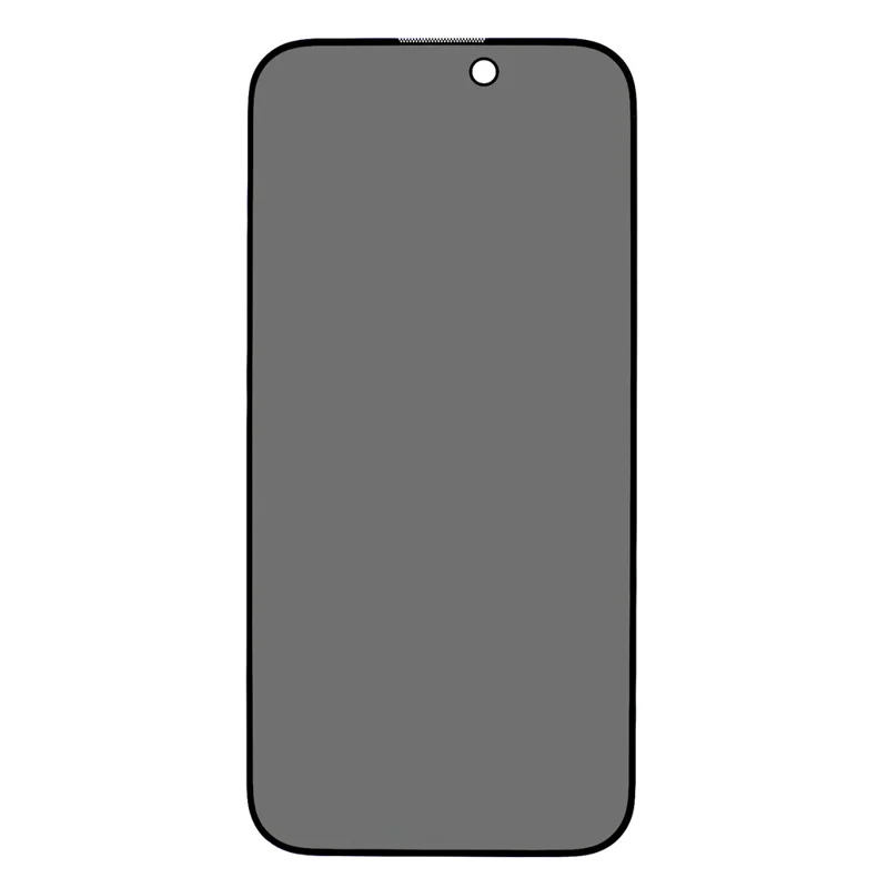 Pour iPhone 16 Pro Full Glue Screen Protector Anti-Spy Tempered Glass Screen Film with Anti-Dust Net
