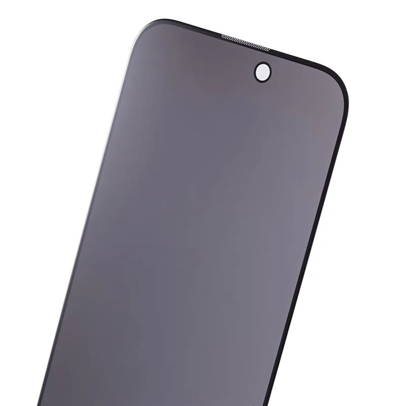 Pour iPhone 16 Pro Full Glue Screen Protector Anti-Spy Tempered Glass Screen Film with Anti-Dust Net