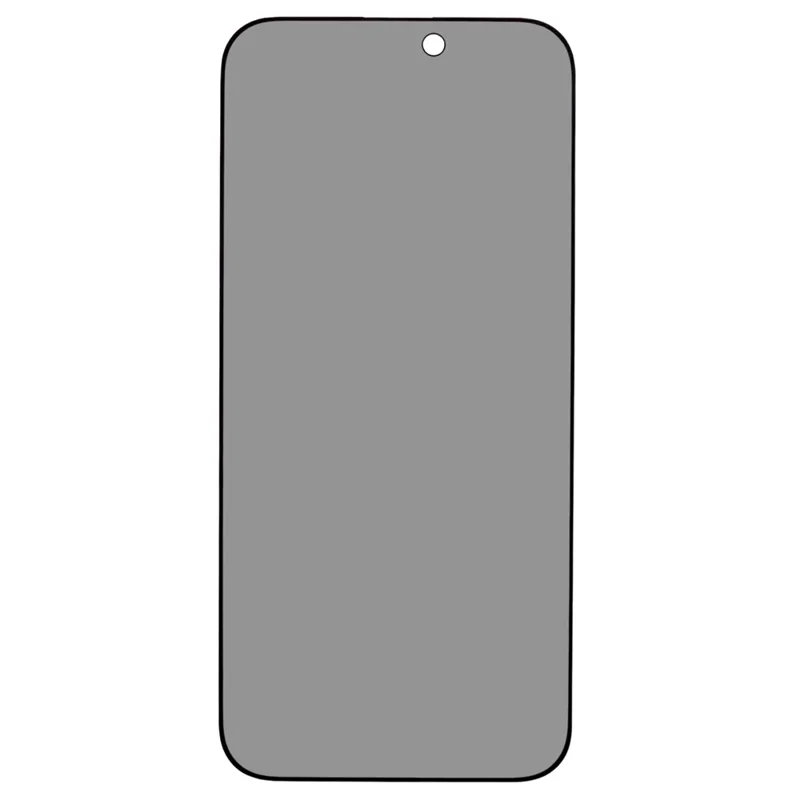For iPhone 16 Pro Max 180-Degree Anti-Spy Screen Protector Matte Silk-Printing Tempered Glass Film