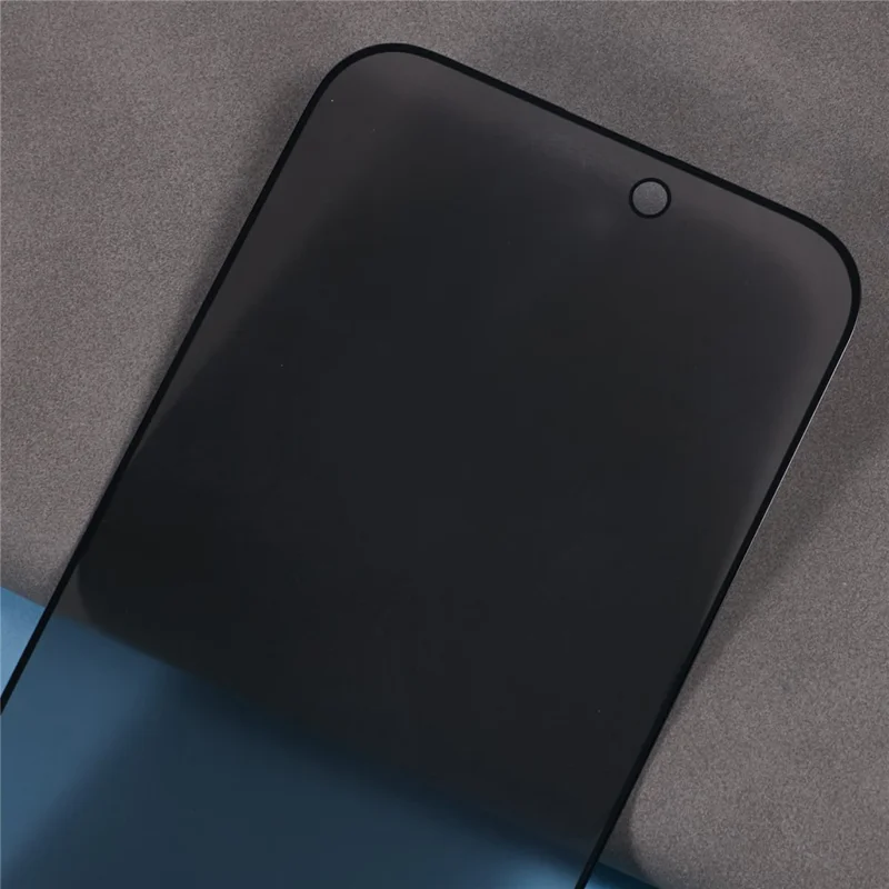 For iPhone 16 Pro Max 180-Degree Anti-Spy Screen Protector Matte Silk-Printing Tempered Glass Film