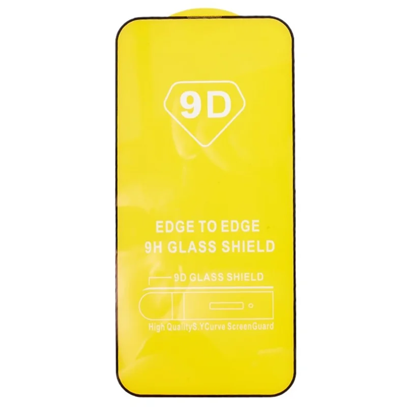 For iPhone 16 Pro Full Screen Protector 9D Side Glue Tempered Glass Full Screen Film