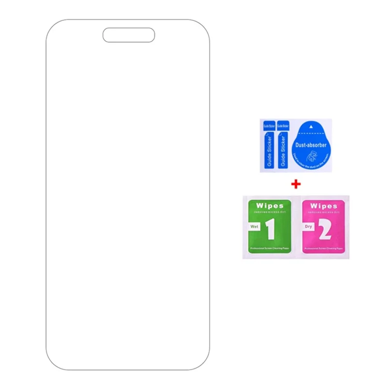50Pcs For iPhone 16 Pro Tempered Glass Screen Protector 0.3mm 2.5D Ultra Clear Anti-Scratch Film