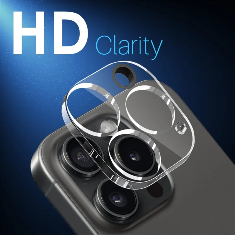 NORTHJO Para iPhone 16 Pro / 16 Pro Max Protector de Lente de Cámara de Vidrio Templado HD Transparente Cobertura 3D Completa