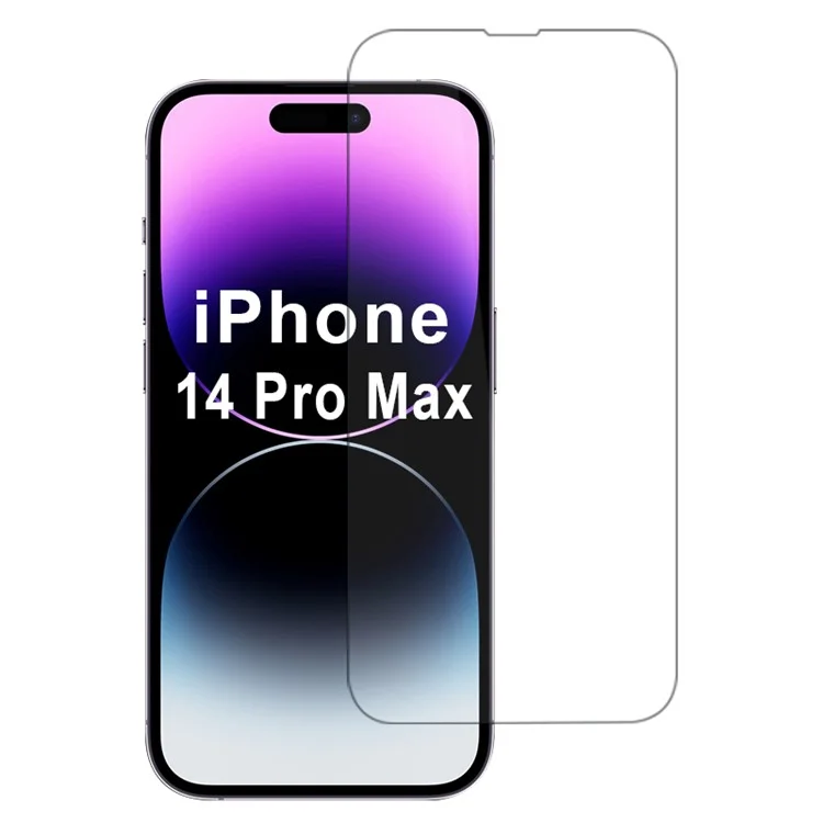Protetor de Tela para iPhone 14 Pro Max de Alta Qualidade em Vidro de Alumínio-Silício Anti-Impressão Digital