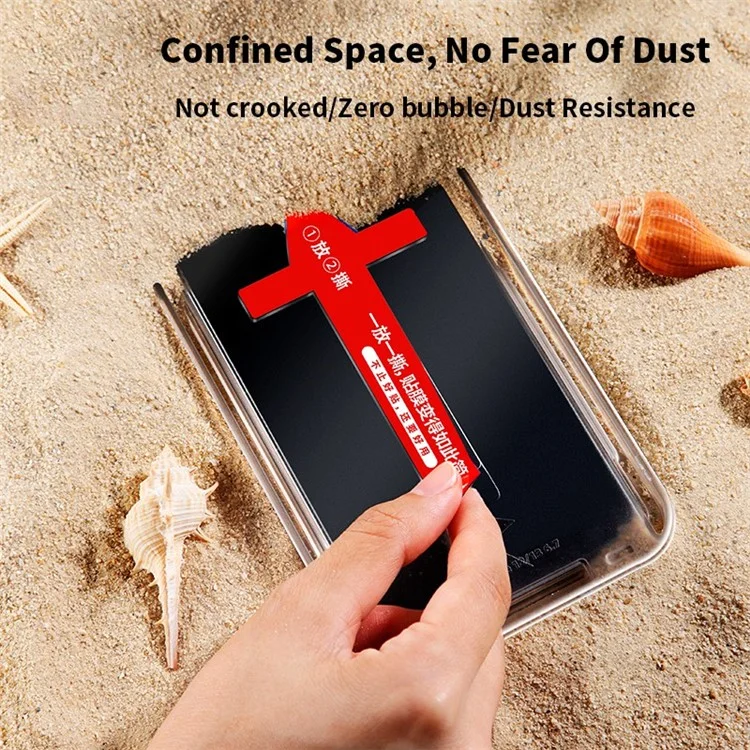 XUNDD For iPhone 14 Pro Max 6.7 inch Full Cover Tempered Glass Shatter-proof Screen Protector with Dust-proof Net and Installation Tool